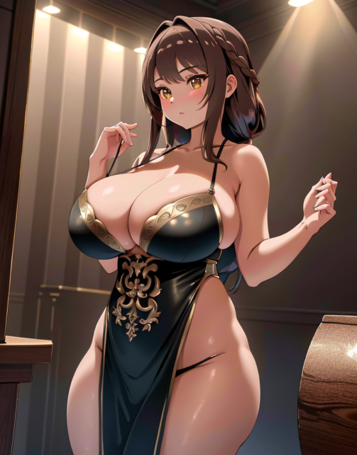 【爆乳 おっぱい 二次元 画像】むっちり爆乳のスーツ女子の画像集