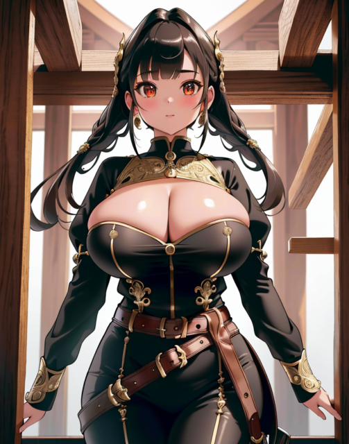 【爆乳 おっぱい 二次元 画像】むっちり爆乳のスーツ女子の画像集