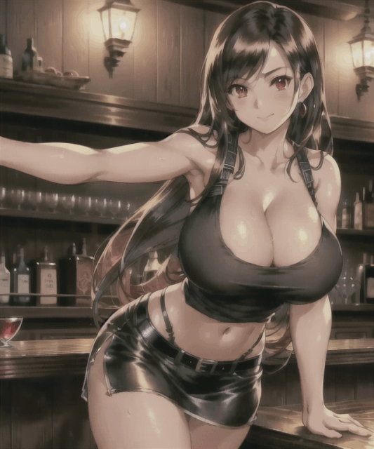 【爆乳 おっぱい 二次元 画像】ティファのコスプレをした爆乳お姉さんの画像集